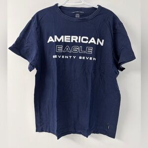 American Eagle Navy Crewneck Tee Shirt - XL